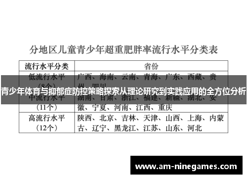 青少年体育与抑郁症防控策略探索从理论研究到实践应用的全方位分析